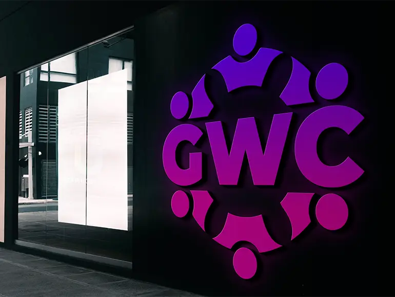 3d minimalist logo mockup