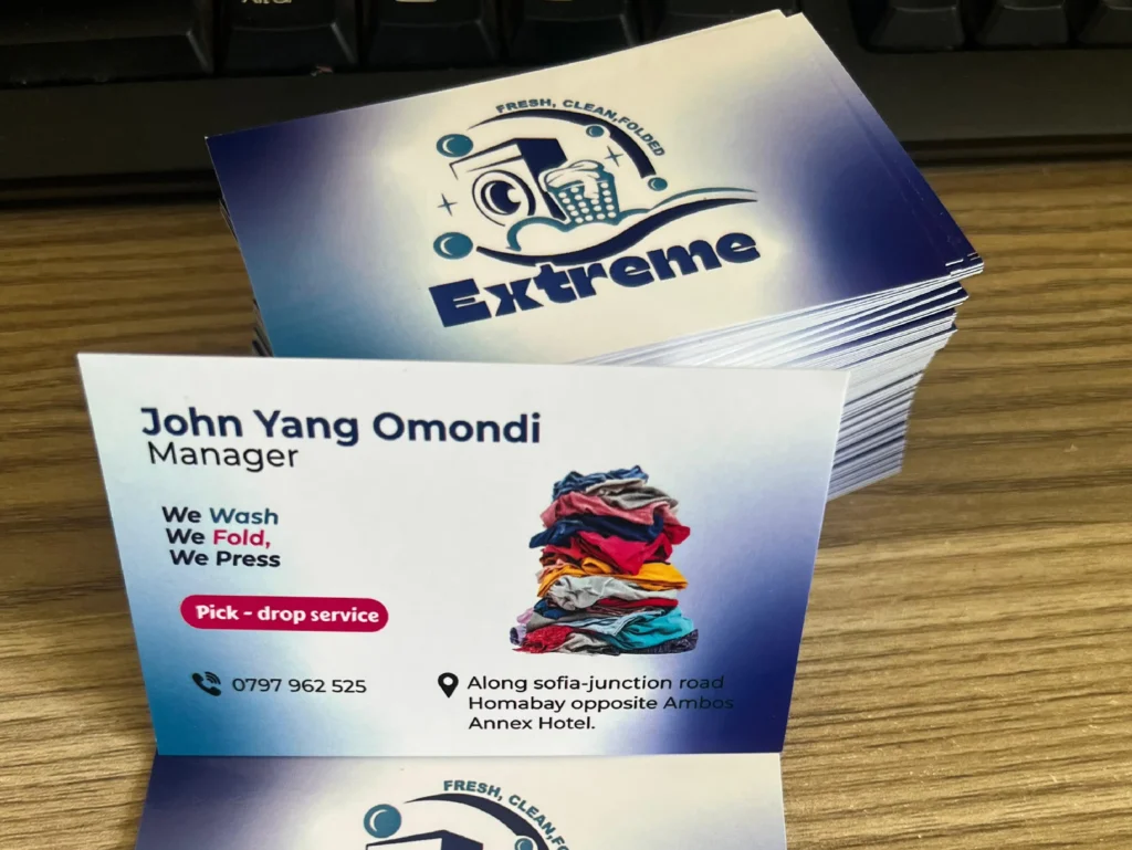 Business card printing services in Nairobi Kenya by Doply Creative Hub