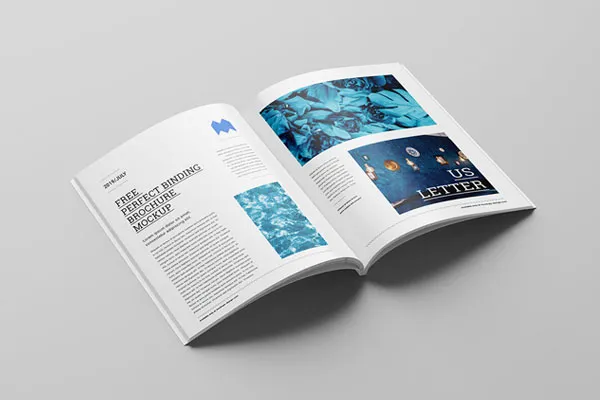 six mockups showing brochures in