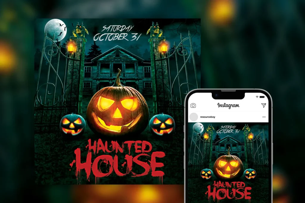 spooky halloween night party ins